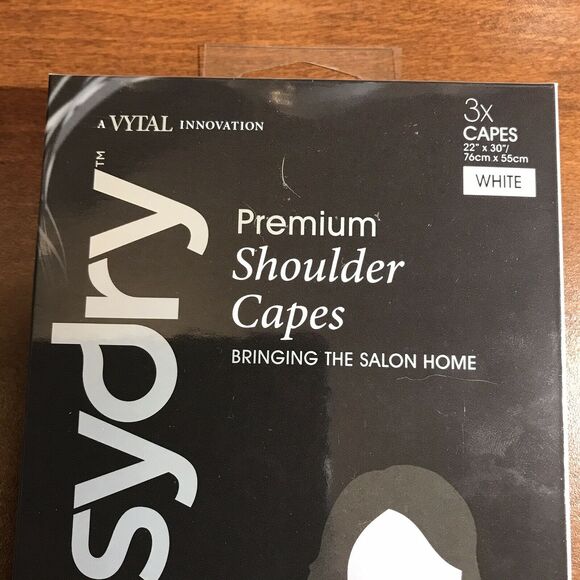 Easy Dry Shoulder Capes 3 Capes Salon Easydry In-Home Hair Cut Coloring NEW! - Picture 3 of 6